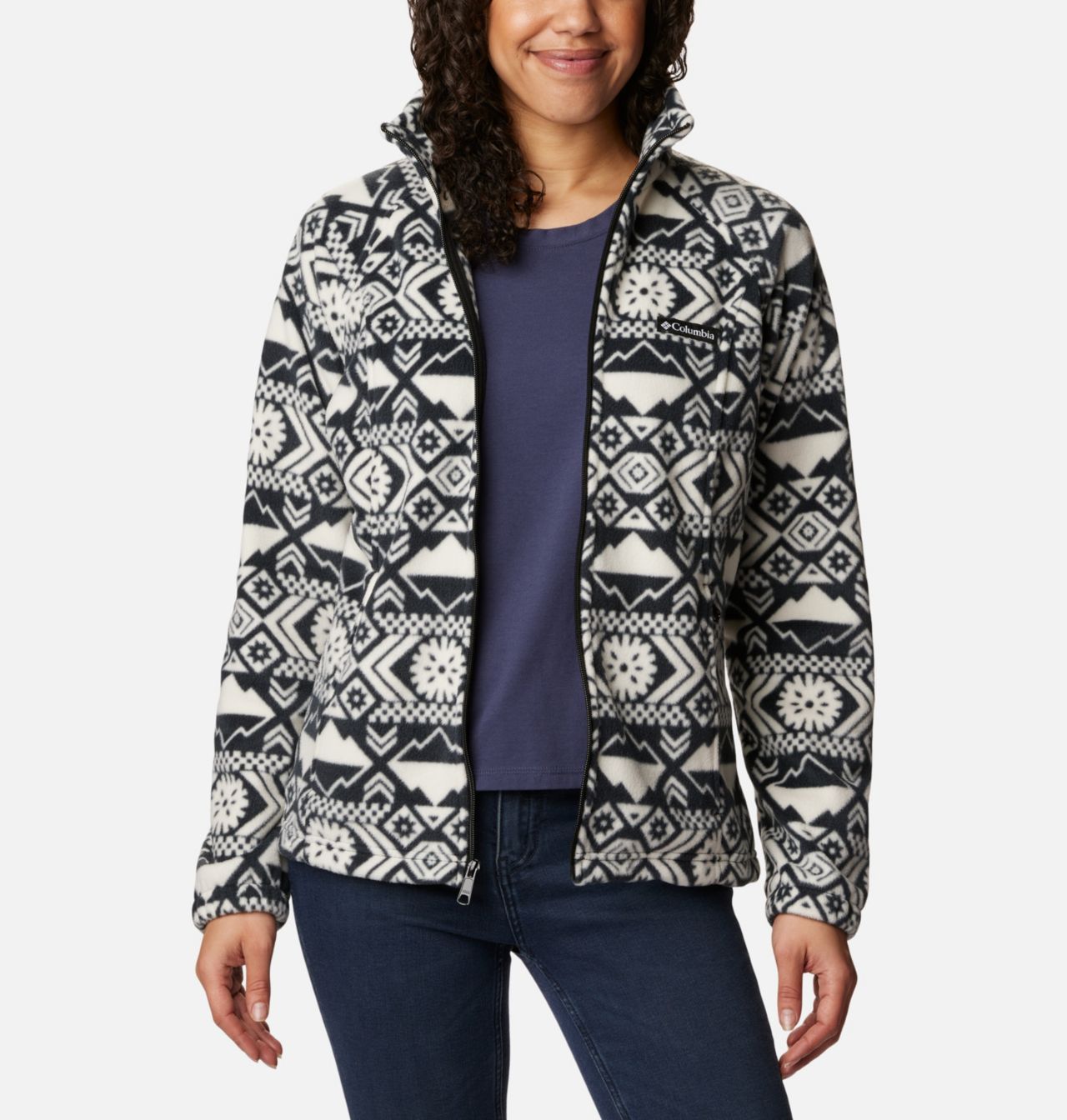 Women's Benton Springs™ Printed Full Zip Fleece Jacket 7