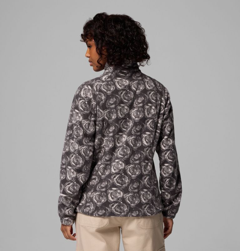 Women's Benton Springs Printed Full Zip Fleece Jacket, Color: Shark Rose City, image 3