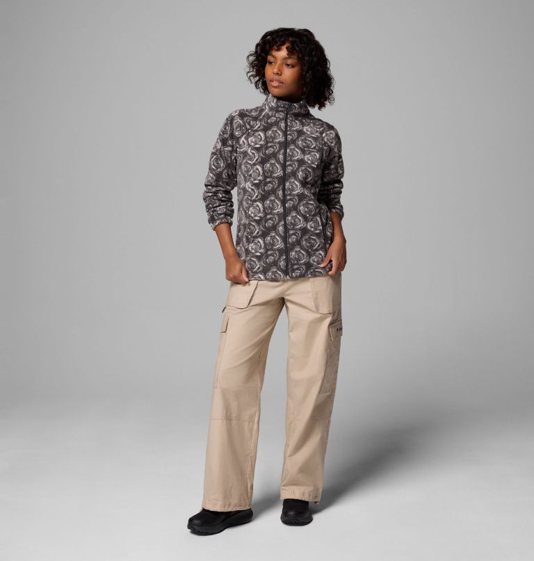 Women's Benton Springs Printed Full Zip Fleece Jacket, Color: Shark Rose City, image 2