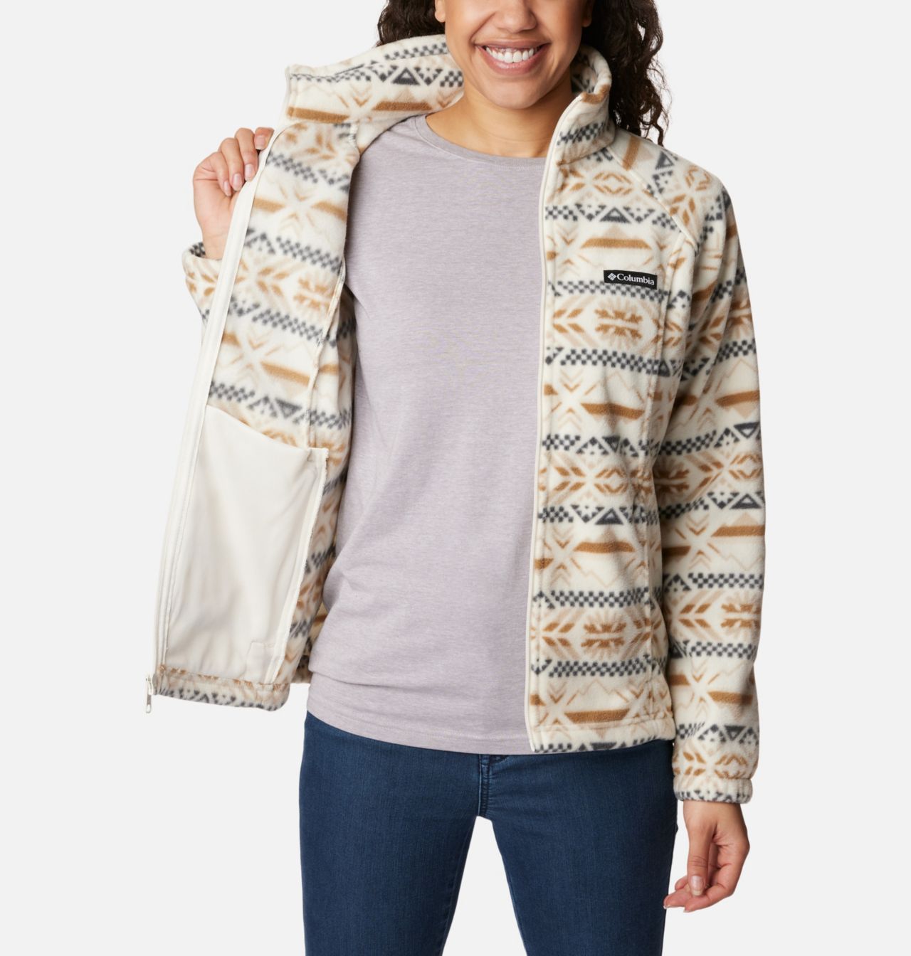 Women's Benton Springs™ Printed Full Zip Fleece Jacket 5