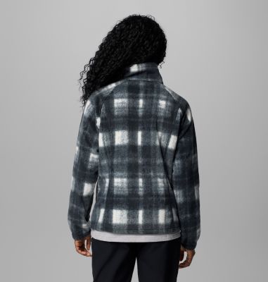 Women's Benton Springs Printed Full Zip Fleece Jacket, Color: Chalk Omblur Tonal, image 2