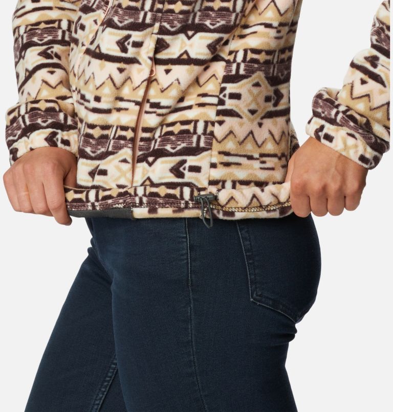 Women's Benton Springs Printed Full Zip Fleece Jacket, Color: New Cinder 80s Stripe, image 6