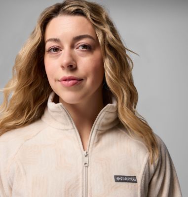 Women's Benton Springs Printed Full Zip Fleece Jacket, Color: Dark Stone Flowfalls, image 20