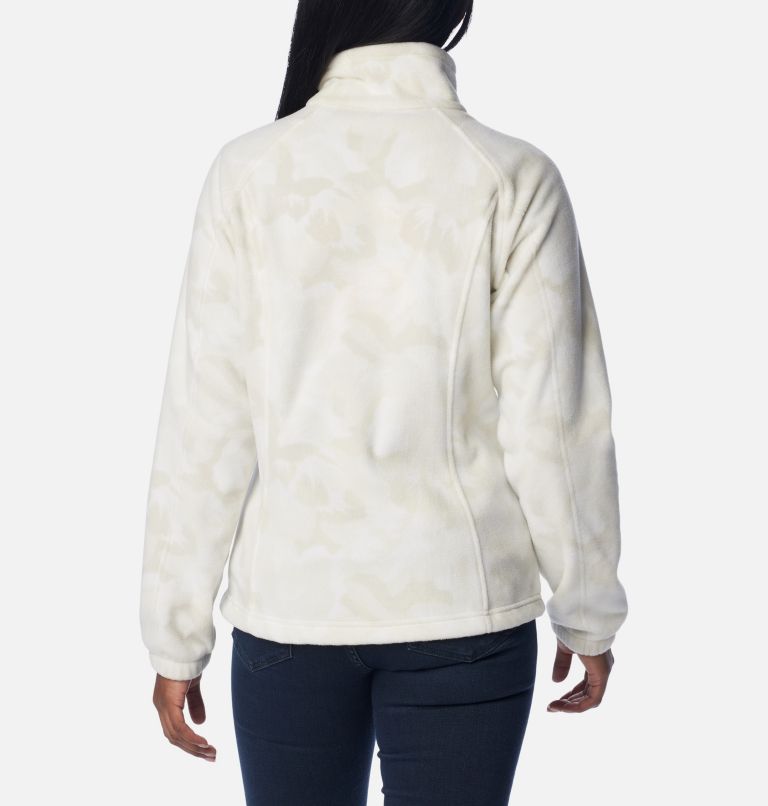 Veste polaire zippée imprimée Benton Springs Femme, Color: Dark Stone Peonies, image 2
