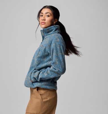 Women's Benton Springs Printed Full Zip Fleece Jacket, Color: Everblue Flowfalls, image 12