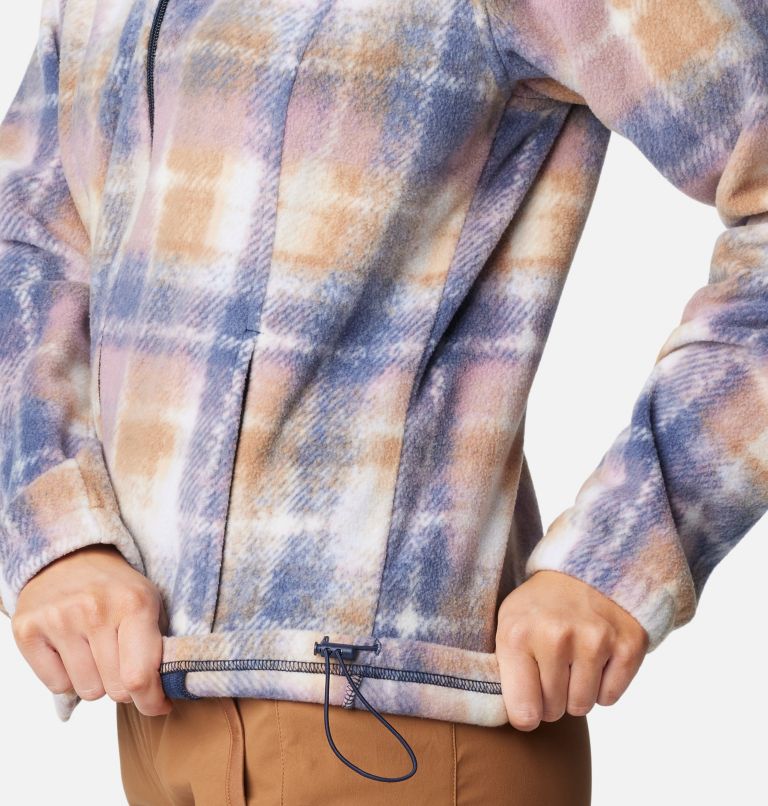 Women's Benton Springs Printed Full Zip Fleece Jacket, Color: Nocturnal Omblur, image 6