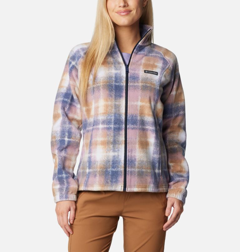 Women's Benton Springs Printed Full Zip Fleece Jacket, Color: Nocturnal Omblur, image 1