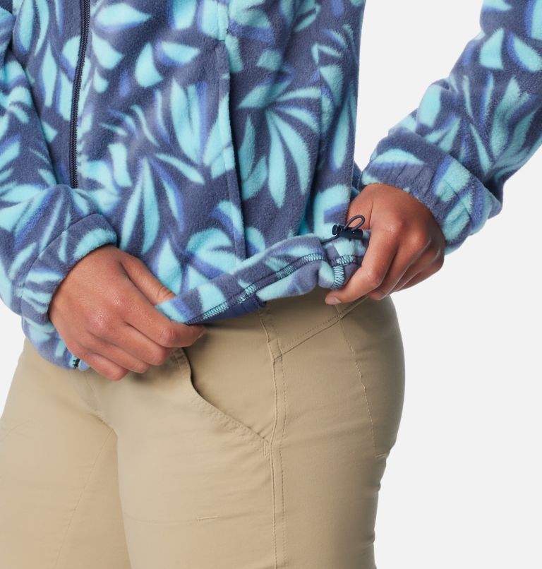 Women's Benton Springs Printed Fleece Jacket, Color: Nocturnal Areca, image 6