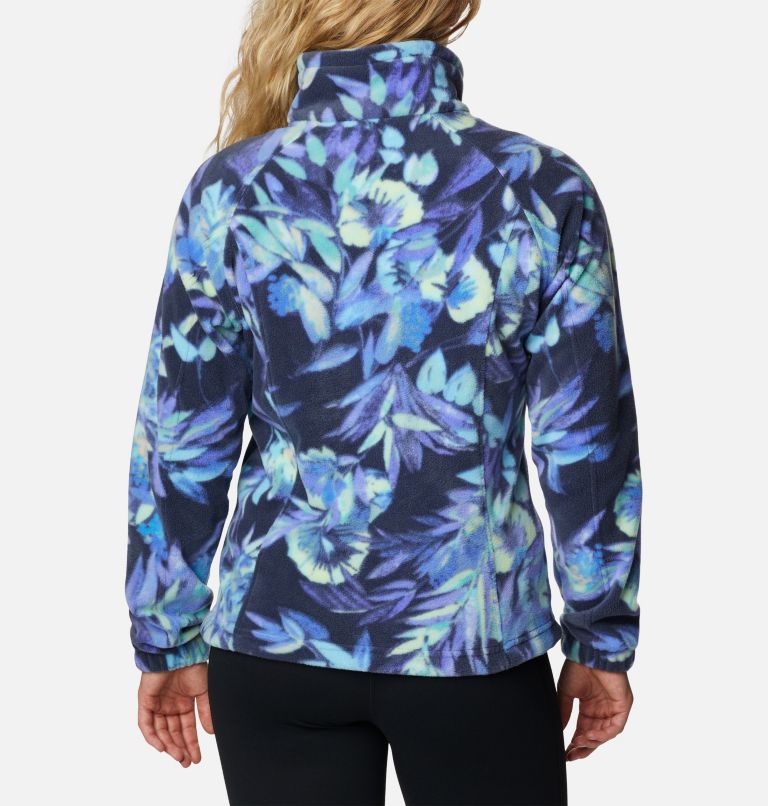 Women's Benton Springs Printed Full Zip Fleece Jacket, Color: Nocturnal, Wisterian, image 2