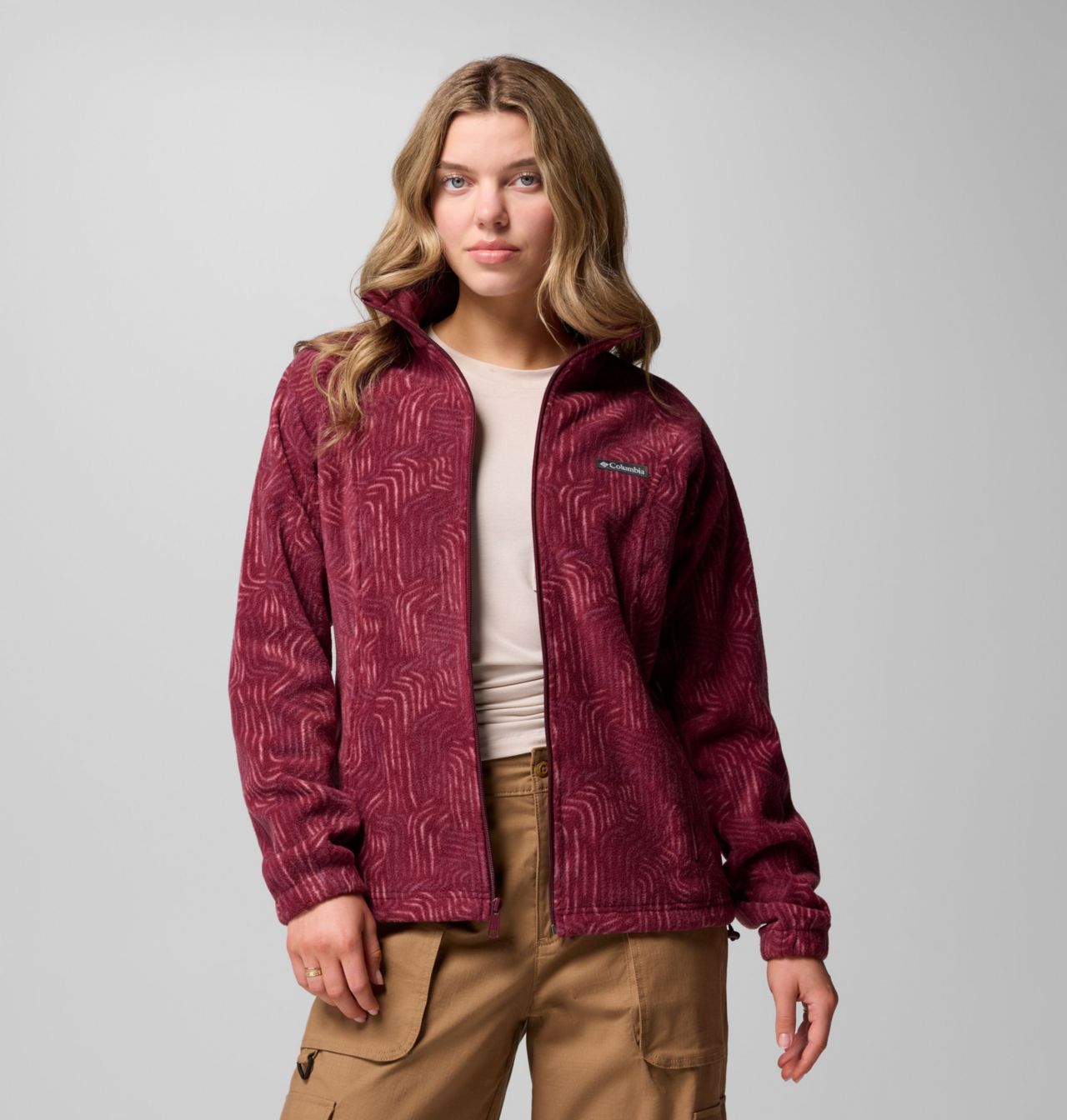 Women's Benton Springs™ Printed Full Zip Fleece Jacket | 624 | XL 7