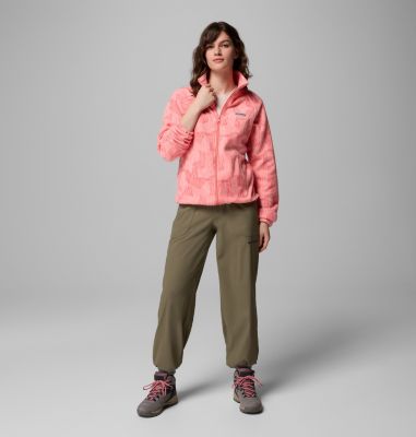 Giacca stampata in pile Benton Springs da donna, Color: Alpenglow Flowfalls, image 2