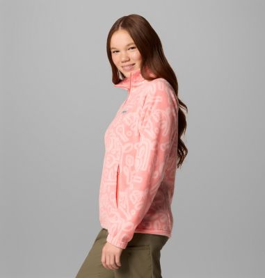 Women's Benton Springs Printed Full Zip Fleece Jacket, Color: Alpenglow Marker Made Tonal, image 31