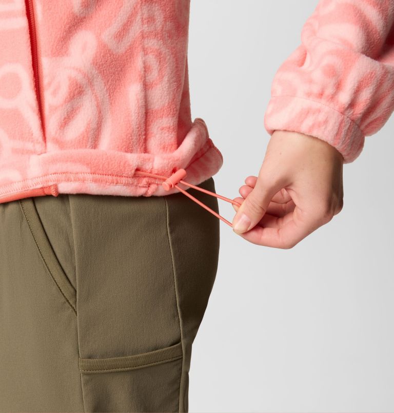 Women's Benton Springs Printed Full Zip Fleece Jacket, Color: Alpenglow Marker Made Tonal, image 5