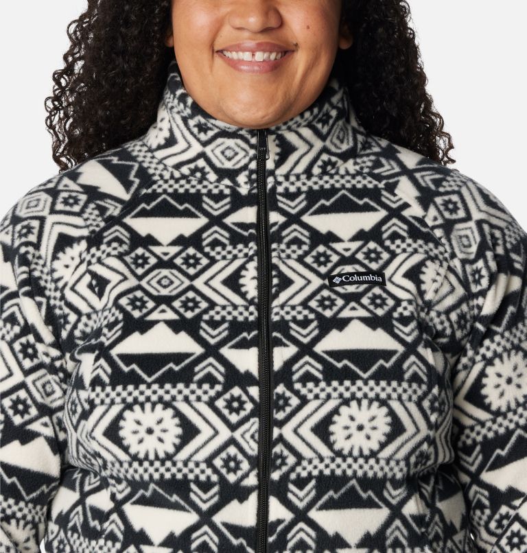 Columbia - Winter Pass Full Zip - Fleece jacket - Black Checkered Peaks  Tonal Print | XL