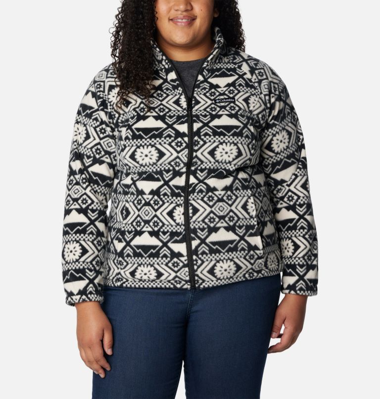 Women's Benton Springs™ Printed Full Zip Fleece Jacket Plus Size