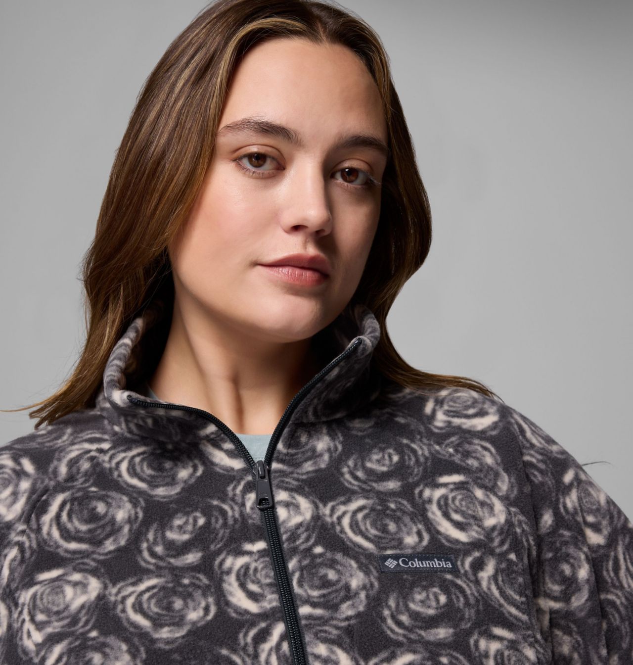 Women's Benton Springs™ Printed Full Zip Fleece Jacket - Plus Size 6