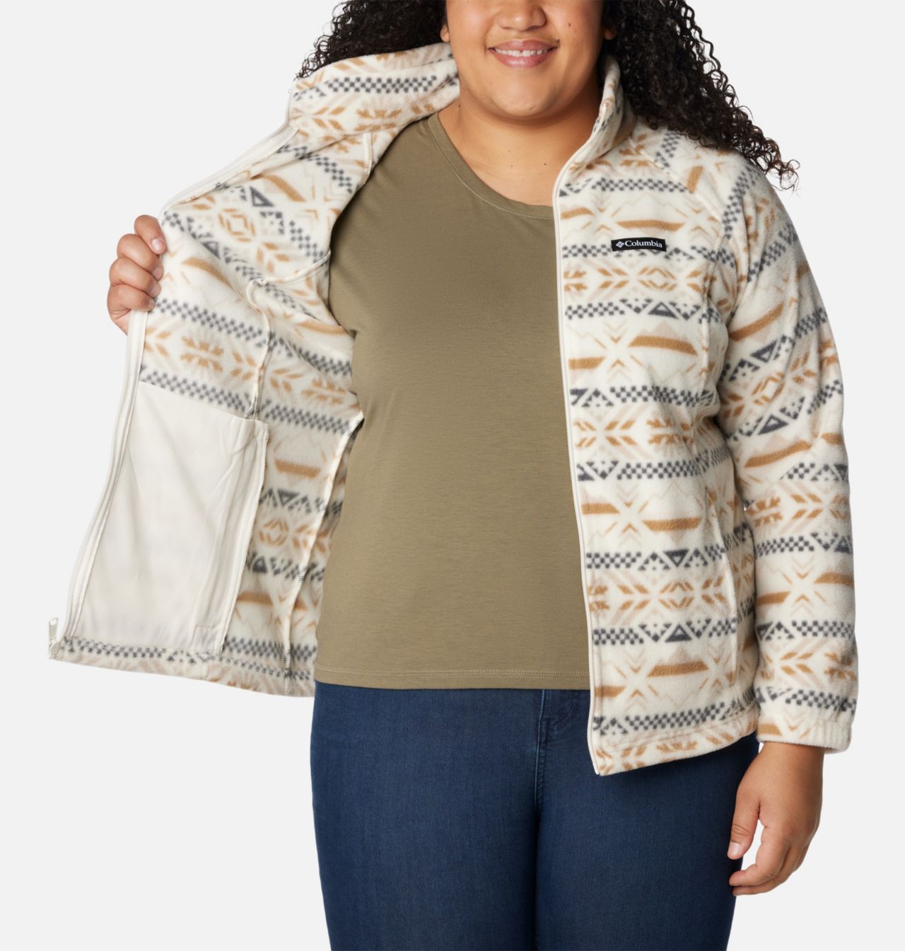 Women's Benton Springs™ Printed Full Zip Fleece Jacket - Plus Size 5