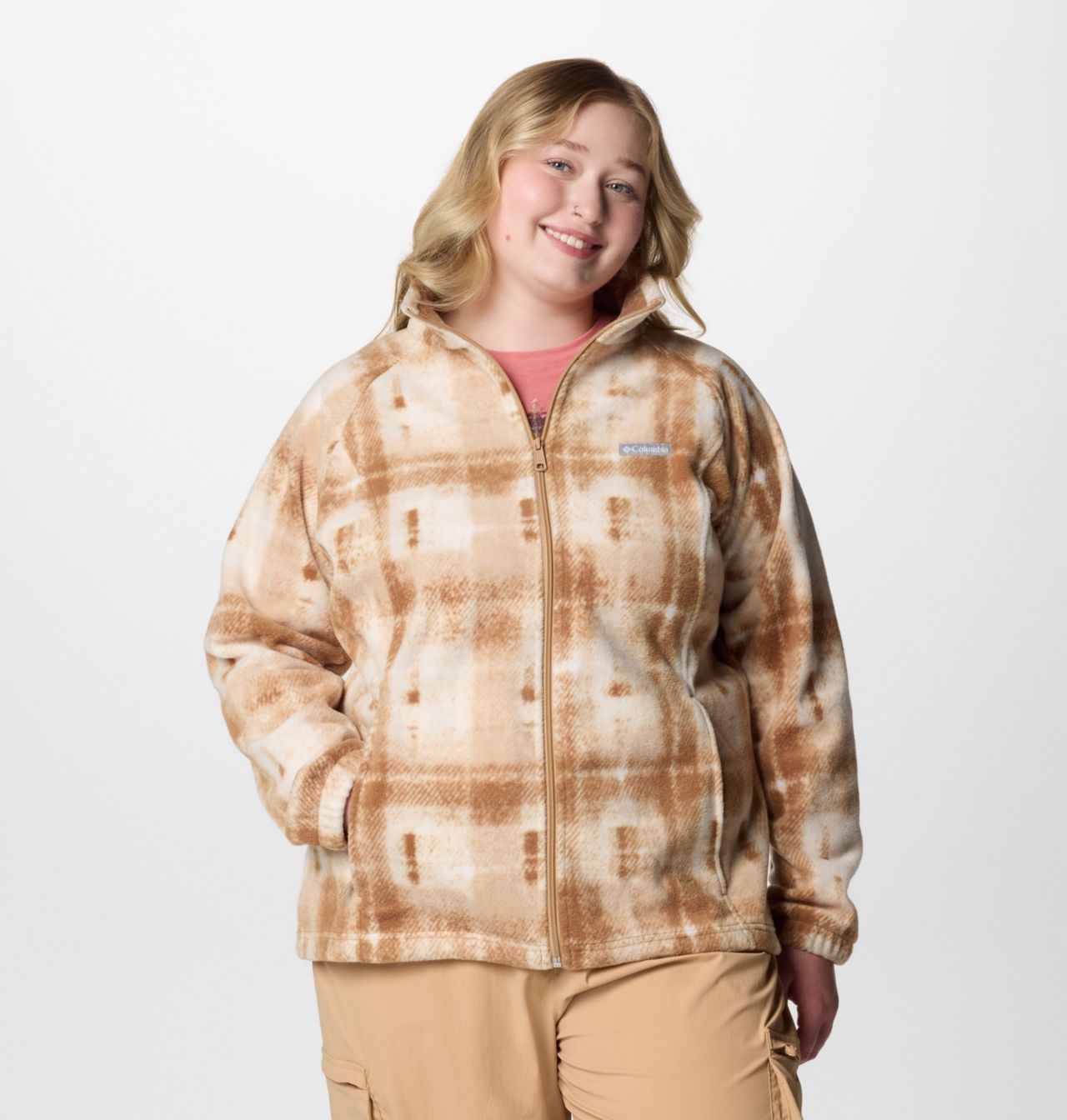 Women's Benton Springs™ Printed Full Zip Fleece Jacket - Plus Size 1