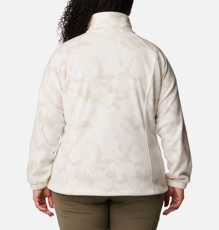 Veste polaire zippée imprimée Benton Springs Femme - Grandes tailles, Color: Dark Stone Peonies, image 2