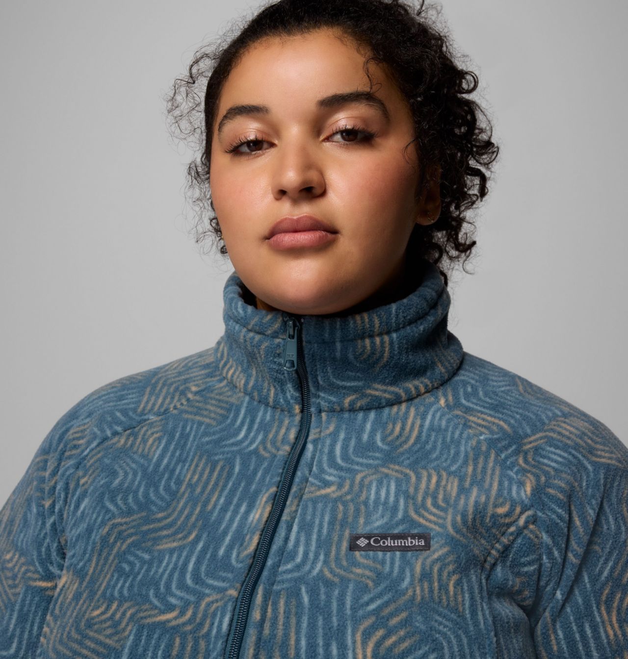 Women's Benton Springs™ Printed Full Zip Fleece Jacket - Plus Size 6