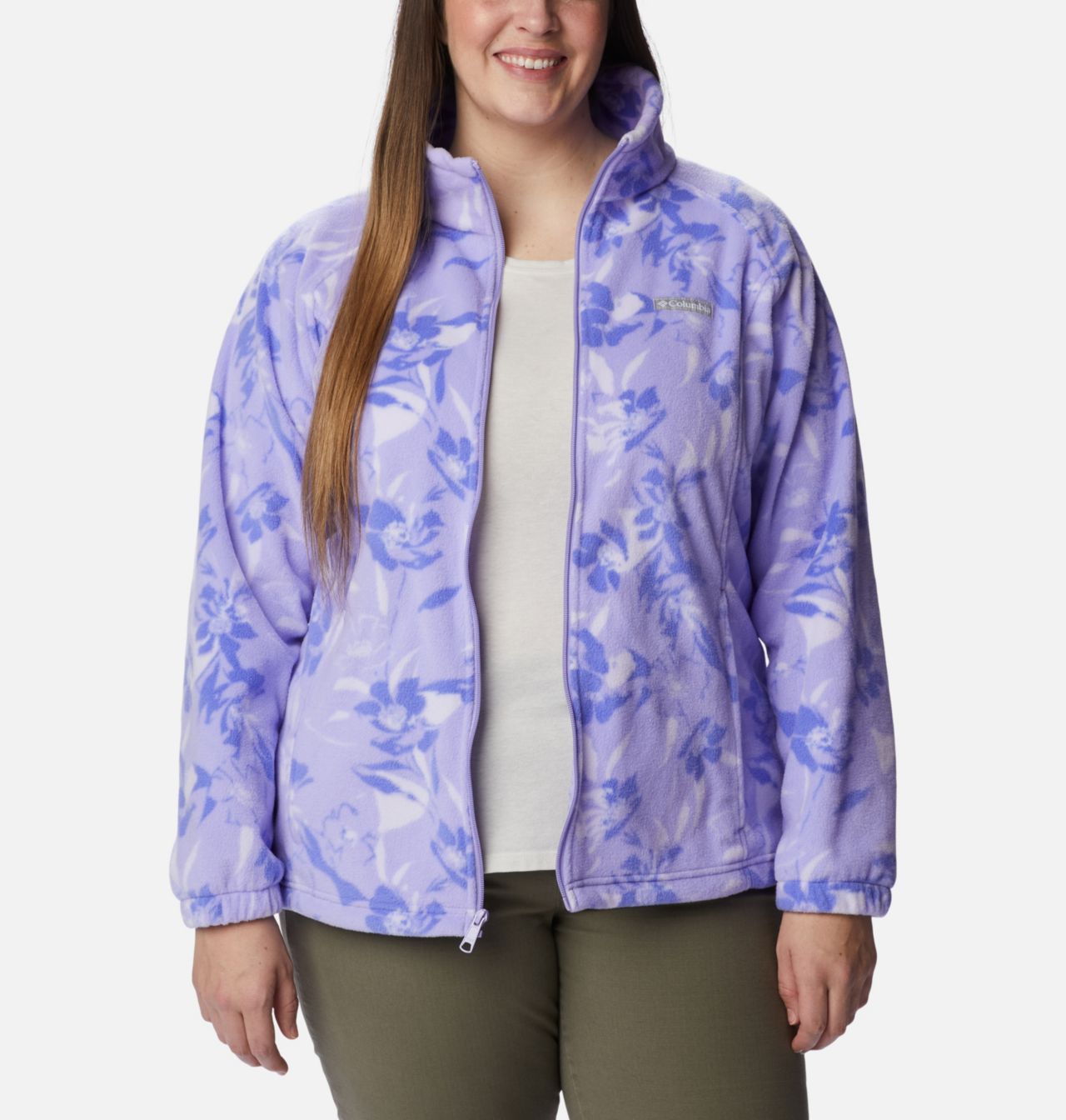 Women's Benton Springs™ Printed Full Zip Fleece Jacket - Plus Size 7