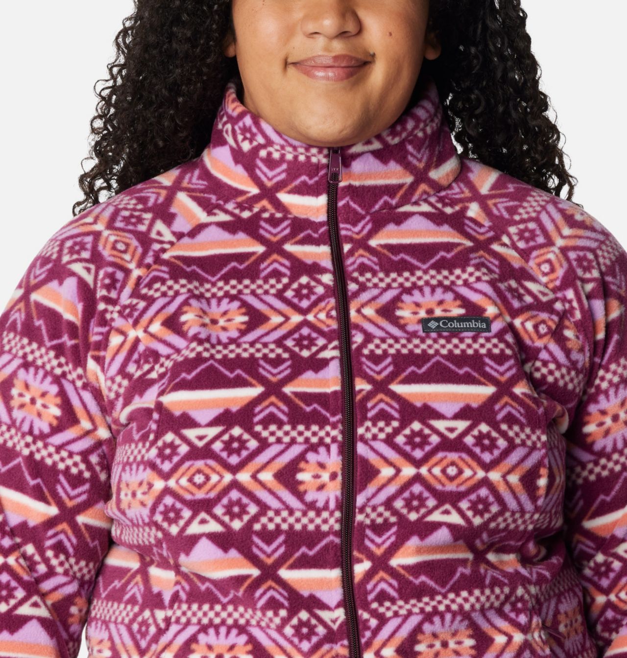 Women's Benton Springs™ Printed Full Zip Fleece Jacket - Plus Size 4