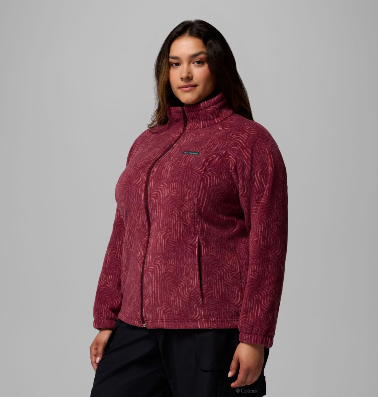 Women's Benton Springs™ Printed Full Zip Fleece Jacket - Plus Size | 624 | 2X 4