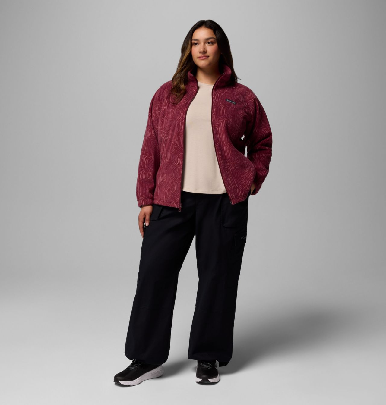 Women's Benton Springs™ Printed Full Zip Fleece Jacket - Plus Size | 624 | 2X 2