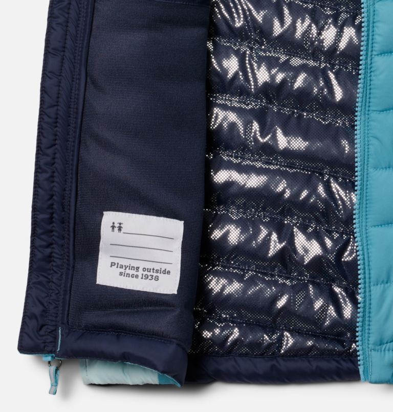 Girls' Slope Edge Vest, Color: Sea Wave, Icy Morn, image 3