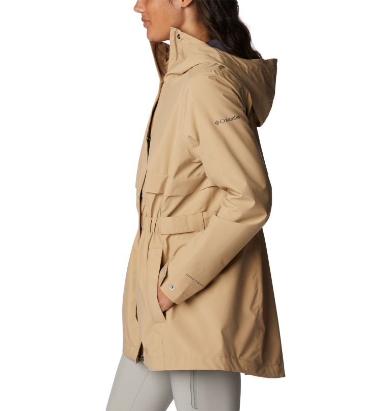 Women's Long Valley Rain Trench, Color: Beach, image 3