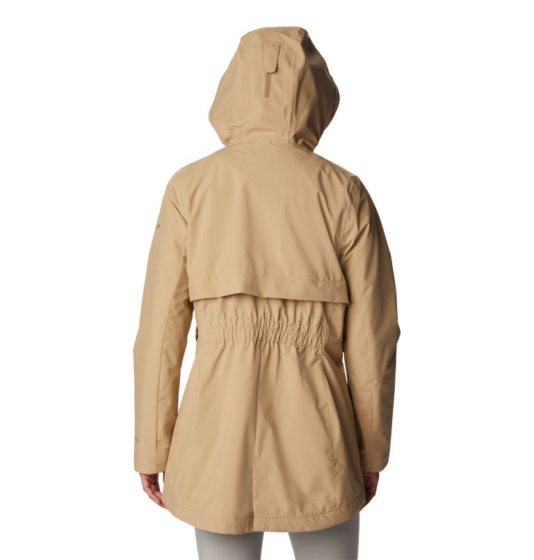 Women's Long Valley Rain Trench, Color: Beach, image 2