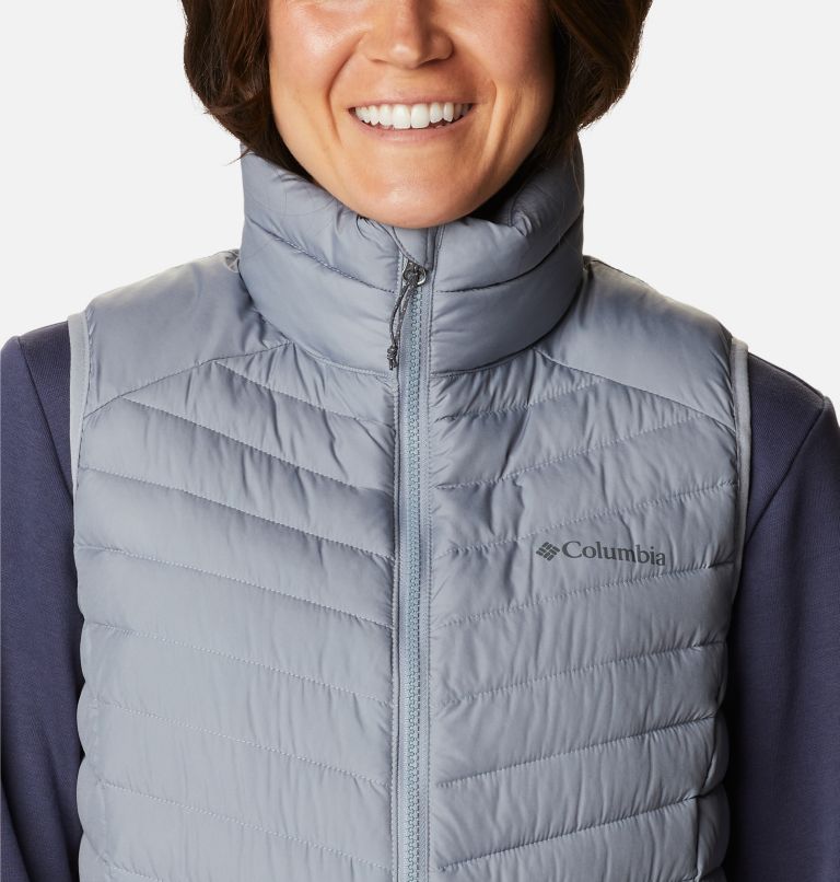 Women's Slope Edge Long Vest, Color: Tradewinds Grey, image 4