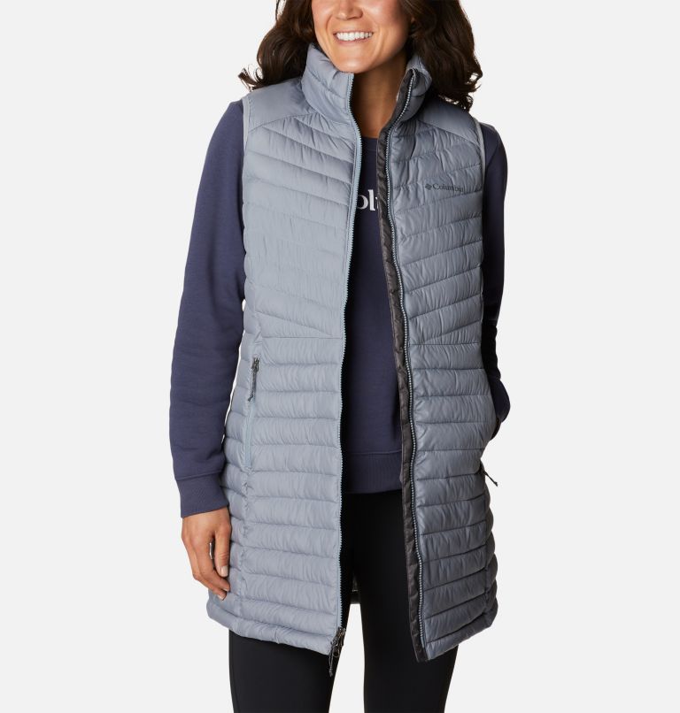 Thumbnail: Women's Slope Edge Long Vest, Color: Tradewinds Grey, image 8