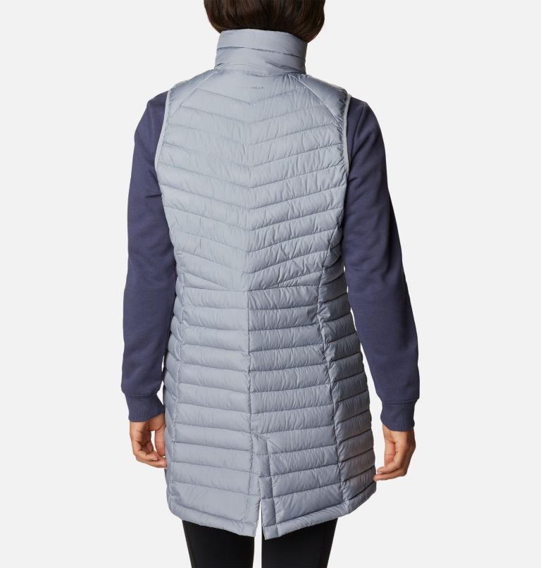 Women's Slope Edge Long Vest, Color: Tradewinds Grey, image 2