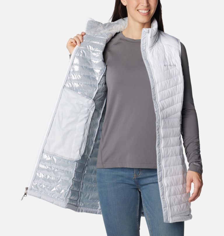 Veste longue sans manches Slope Edge Femme, Color: White, image 5