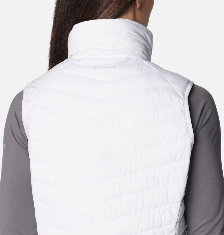 Women's Slope Edge Long Vest, Color: White, image 7