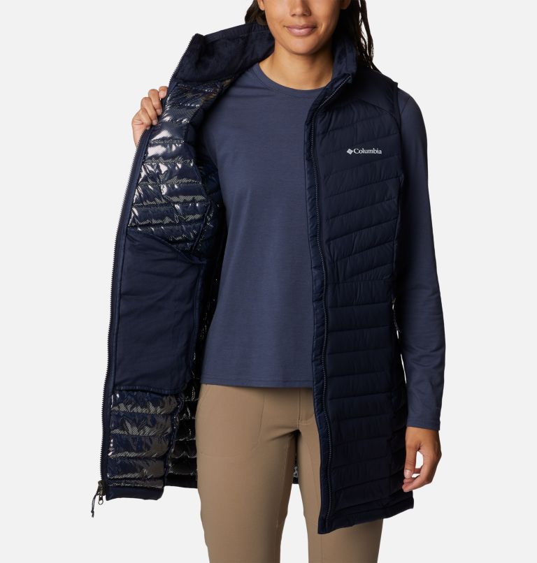 Thumbnail: Women's Slope Edge Long Vest, Color: Dark Nocturnal, image 5