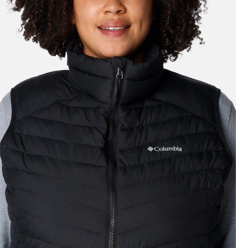 Women's Slope Edge Long Vest - Plus Size, Color: Black, image 4