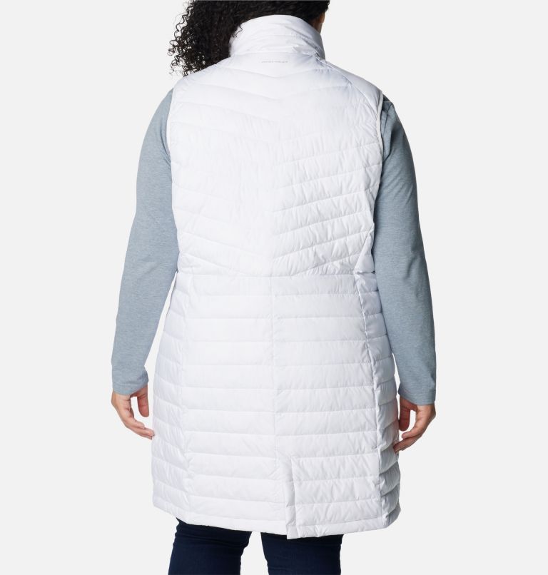 Women's Slope Edge Long Vest - Plus Size, Color: White, image 2