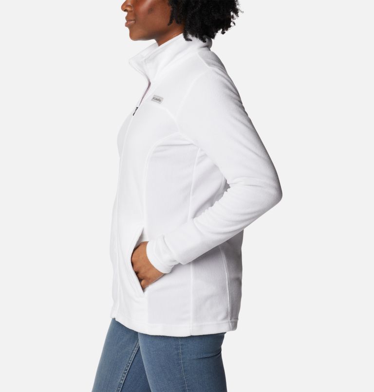 Thumbnail: Women's Lake Aloha Full Zip Fleece Jacket, Color: White, image 3