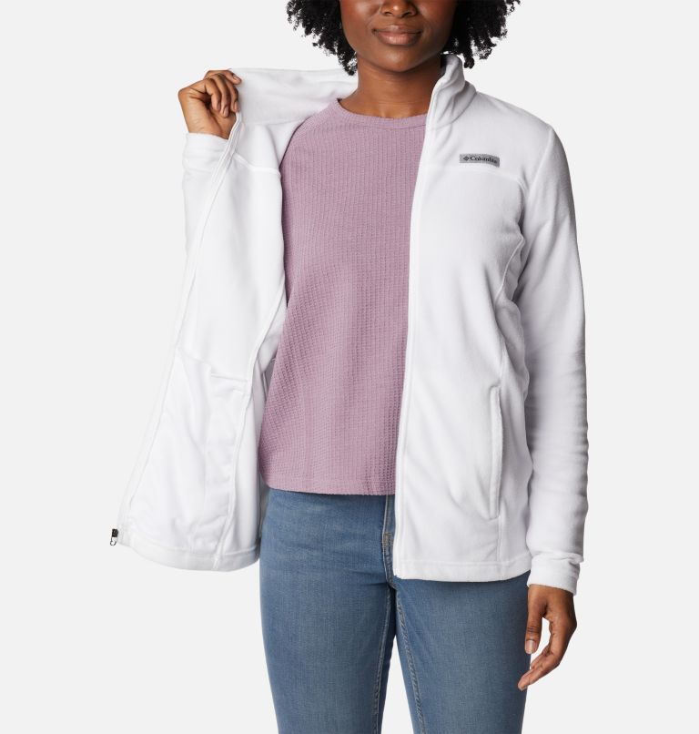 Thumbnail: Women's Lake Aloha Full Zip Fleece Jacket, Color: White, image 5