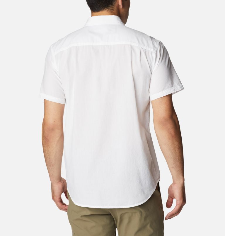 Thumbnail: Brim Peak Short Sleeve Shirt | 100 | M, Color: White, image 2
