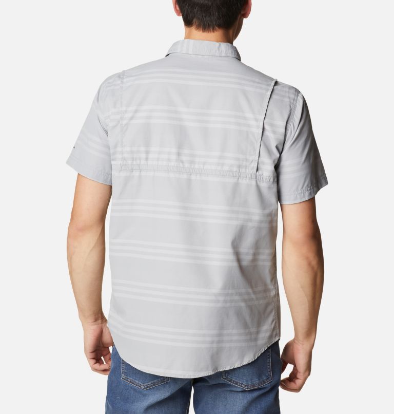Men's Homecrest Short Sleeve Shirt, Color: Colm Grey, City Grey Surf Stripe, image 2