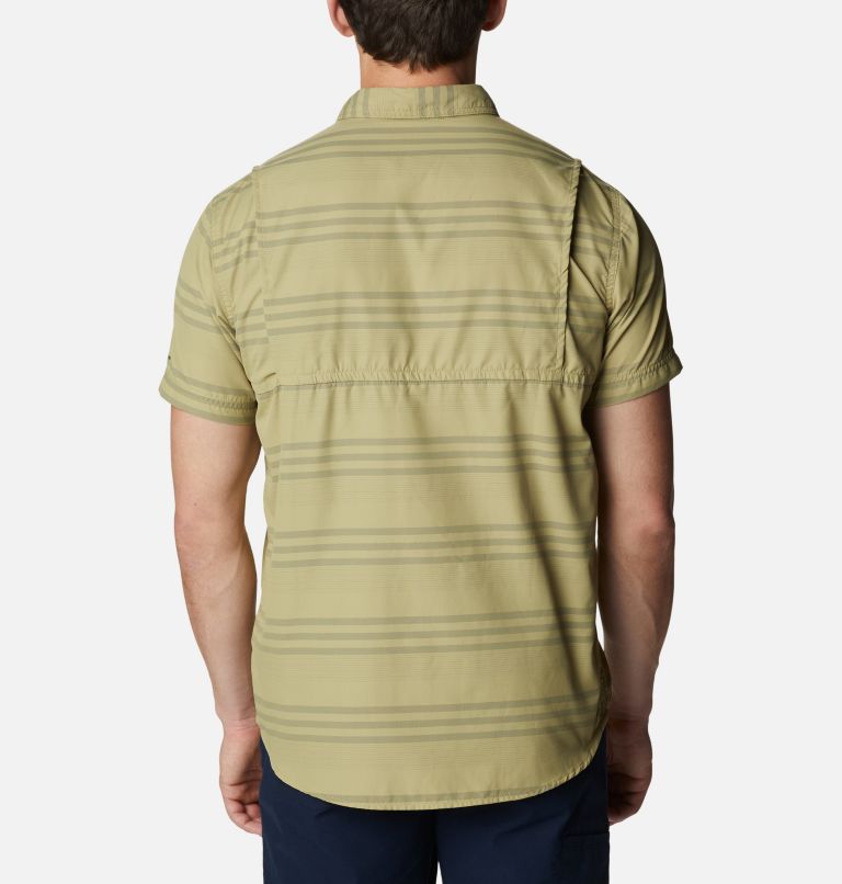 Thumbnail: Men's Homecrest Short Sleeve Shirt, Color: Savory, Shark Surf Stripe, image 2