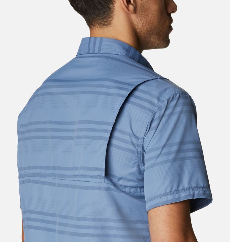 Men's Homecrest Short Sleeve Shirt, Color: Bluestone Surf Stripe