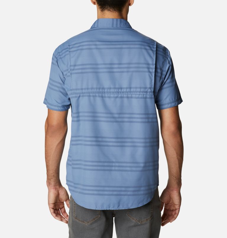 Men's Homecrest Short Sleeve Shirt, Color: Bluestone Surf Stripe, image 2