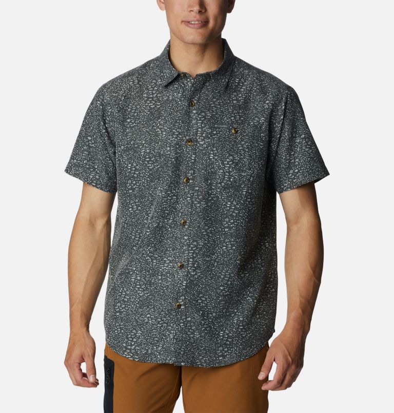 Captree Island Short Sleeve Shirt | 012 | XL, Color: Shark Tiny Jungles, image 1