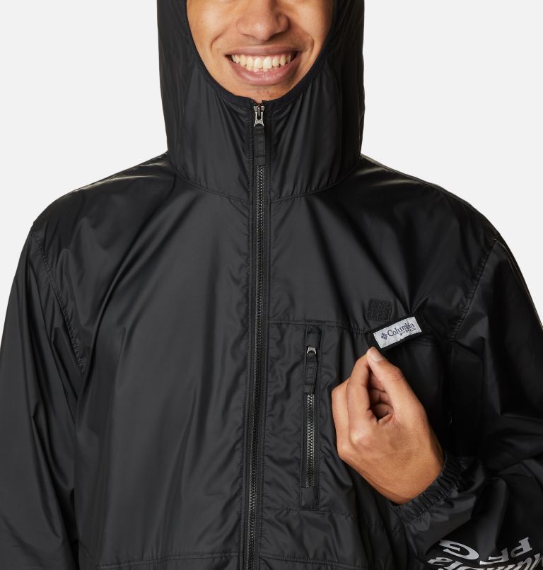 Men's PFG Three Streams II Windbreaker, Color: Black, image 4