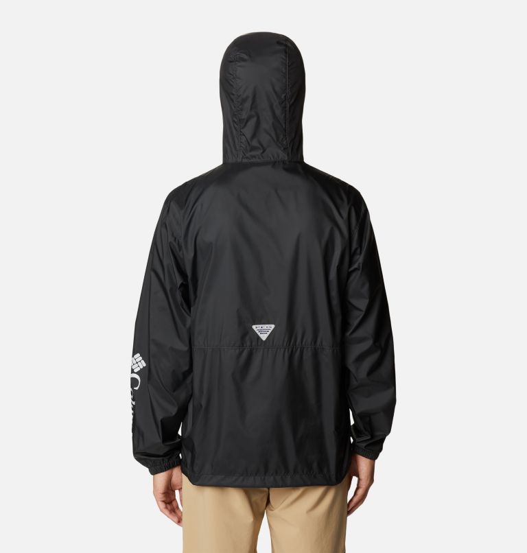 Men's PFG Three Streams II Windbreaker, Color: Black, image 2