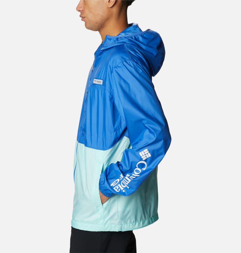 Three Streams II Windbreaker | 487 | XL, Color: Vivid Blue, Gulf Stream, image 3